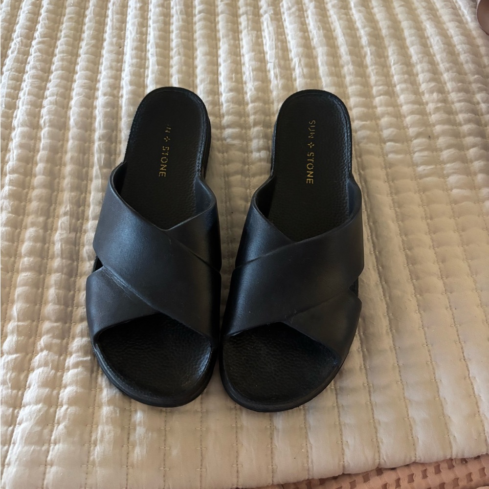 Sun and stone Black Women's Sandals